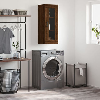 Nástěnná Skříňka Betonově Šedá 34,5 X 34 X 90 Cm