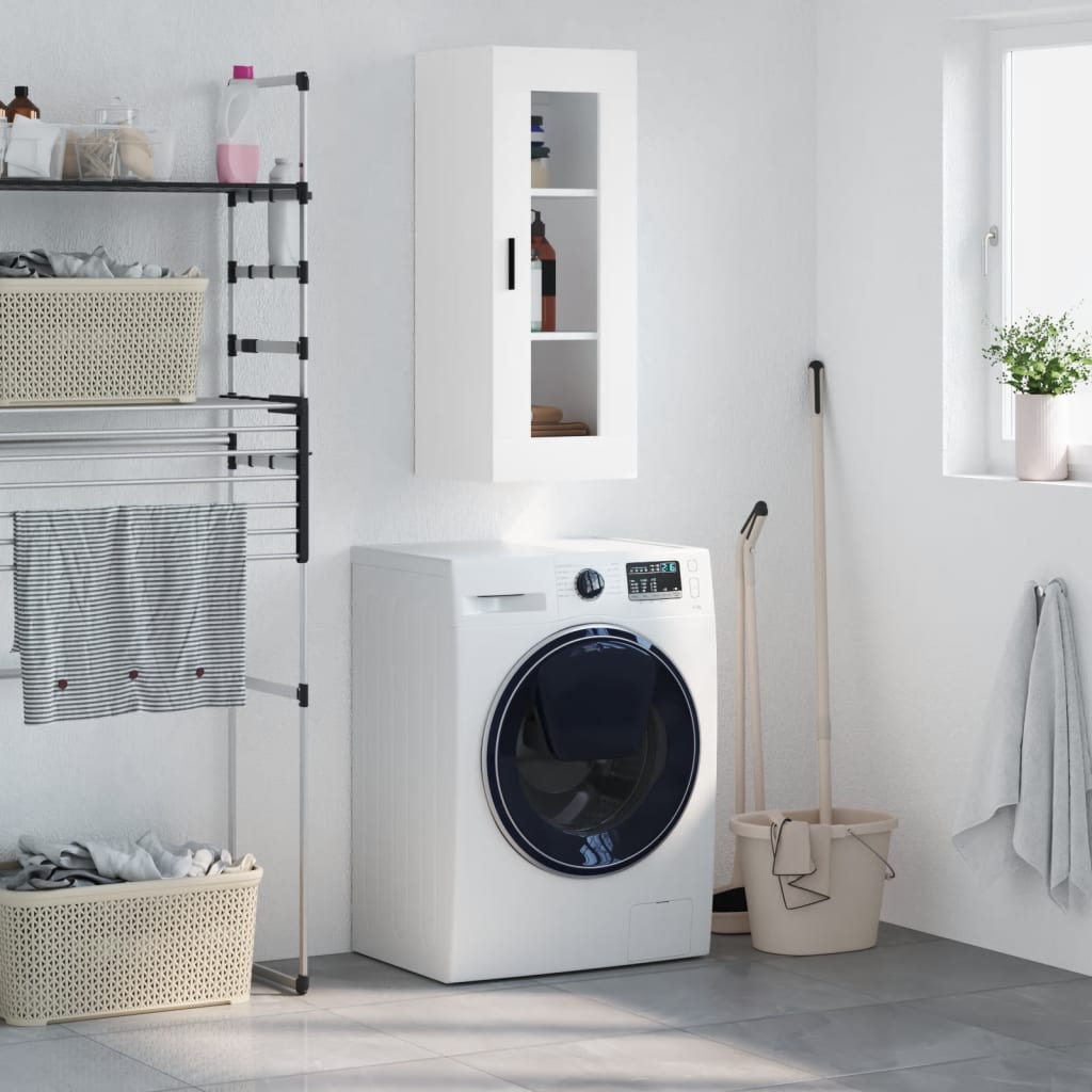 Nástěnná Skříňka Černá 34,5 X 34 X 90 Cm