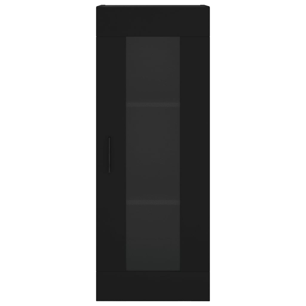 Nástěnná Skříňka Černá 34,5 X 34 X 90 Cm