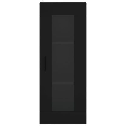Nástěnná Skříňka Černá 34,5 X 34 X 90 Cm