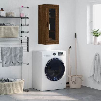 Nástěnná Skříňka Černá 34,5 X 34 X 90 Cm