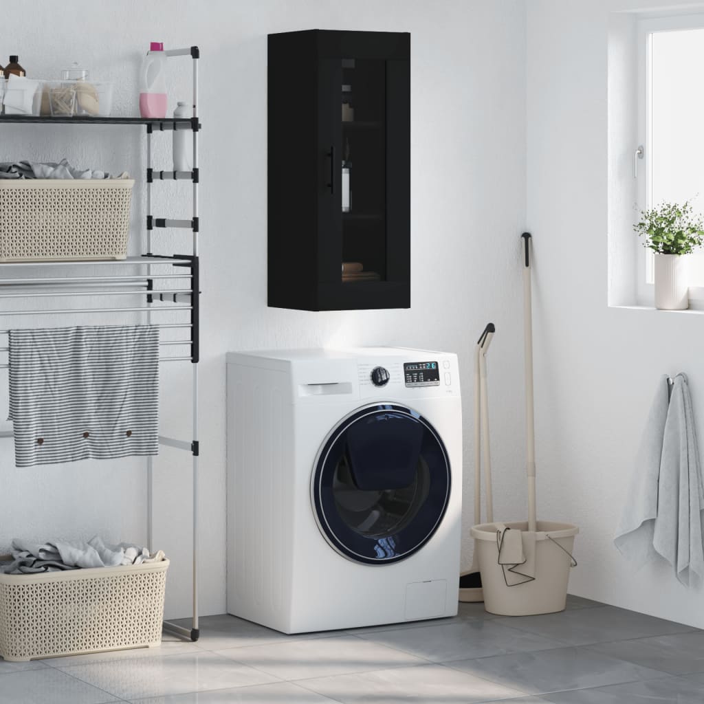 Nástěnná Skříňka Betonově Šedá 34,5 X 34 X 90 Cm