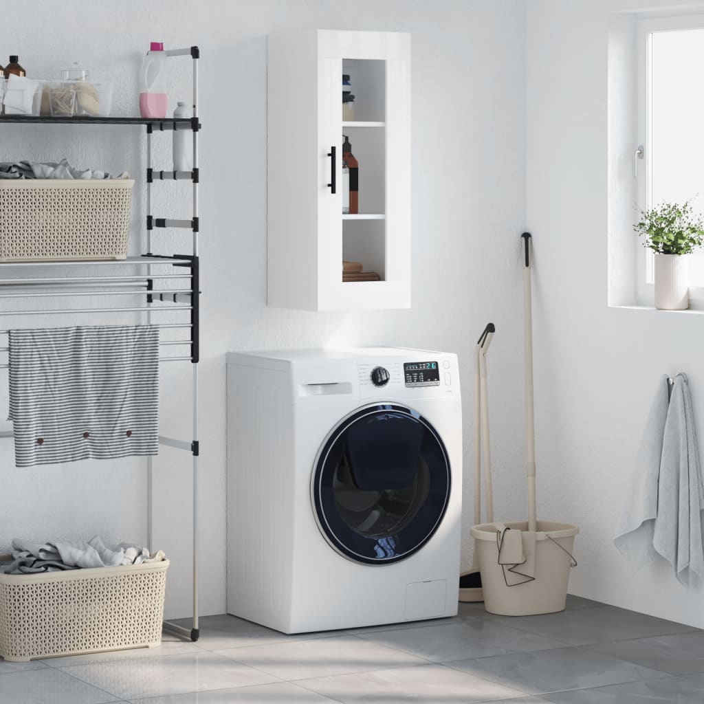 Nástěnná Skříňka Betonově Šedá 34,5 X 34 X 90 Cm