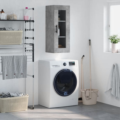 Nástěnná Skříňka Betonově Šedá 34,5 X 34 X 90 Cm