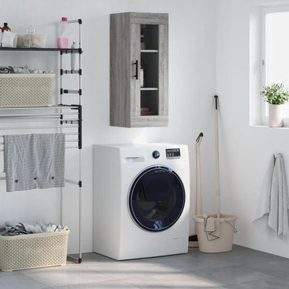 Nástěnná Skříňka Betonově Šedá 34,5 X 34 X 90 Cm