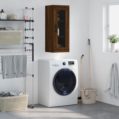 Nástěnná Skříňka Betonově Šedá 34,5 X 34 X 90 Cm