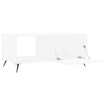 Konferenční Stolek Bílý 90 X 50 X 40 Cm Kompozitní Dřevo