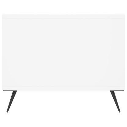 Konferenční Stolek Bílý 90 X 50 X 40 Cm Kompozitní Dřevo