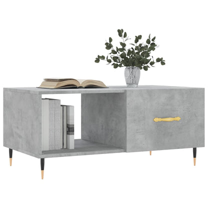 Konferenční Stolek Betonově Šedý 90X50X40 Cm Kompozitní Dřevo