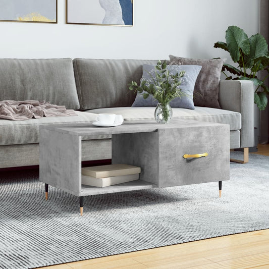 Konferenční Stolek Betonově Šedý 90X50X40 Cm Kompozitní Dřevo