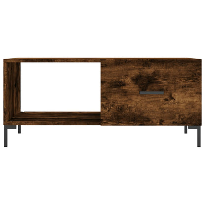 Konferenční Stolek Kouřový Dub 90 X 50 X 40 Cm Kompozitní Dřevo