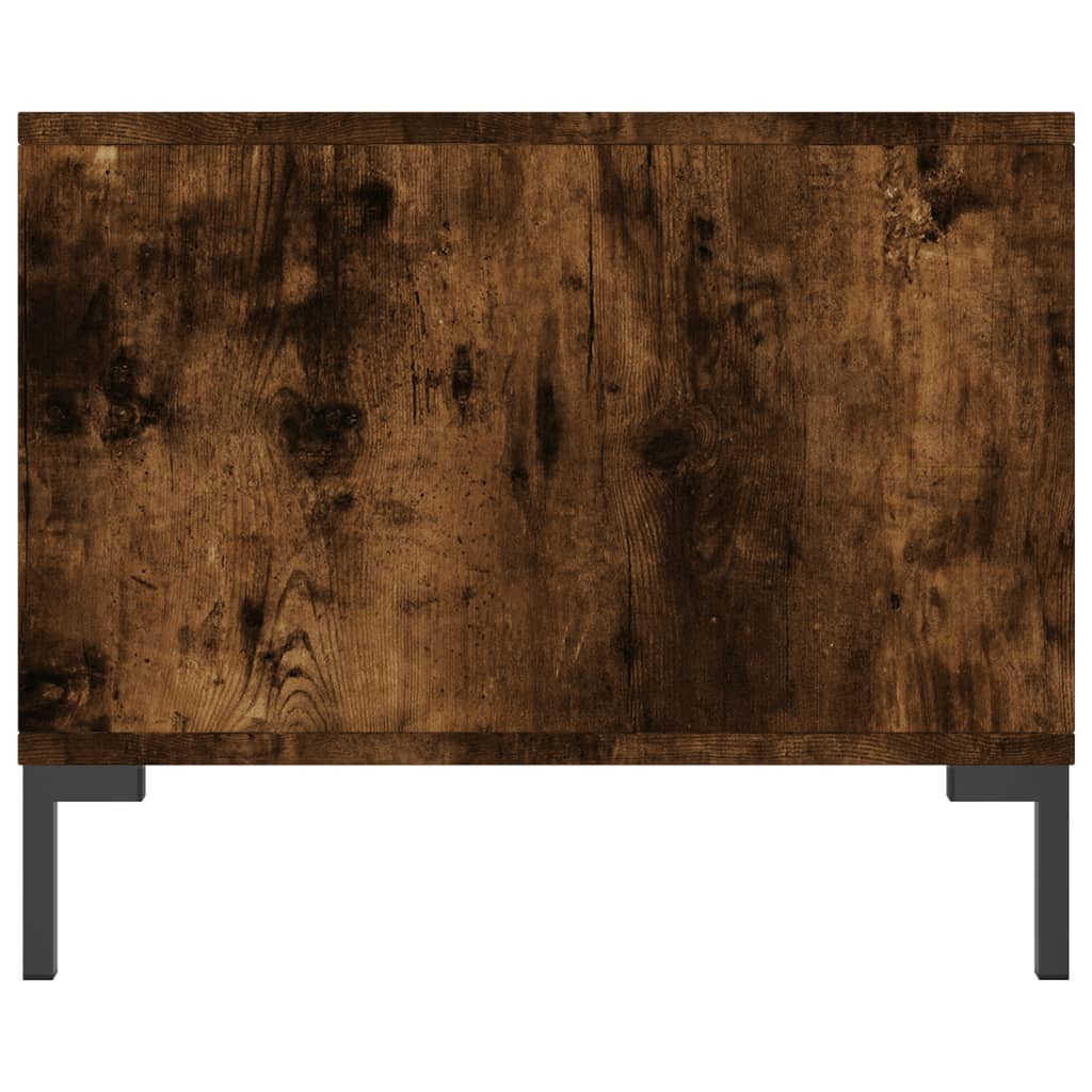 Konferenční Stolek Kouřový Dub 90 X 50 X 40 Cm Kompozitní Dřevo