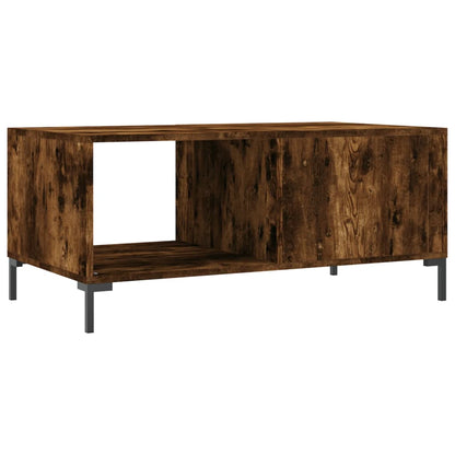 Konferenční Stolek Kouřový Dub 90 X 50 X 40 Cm Kompozitní Dřevo