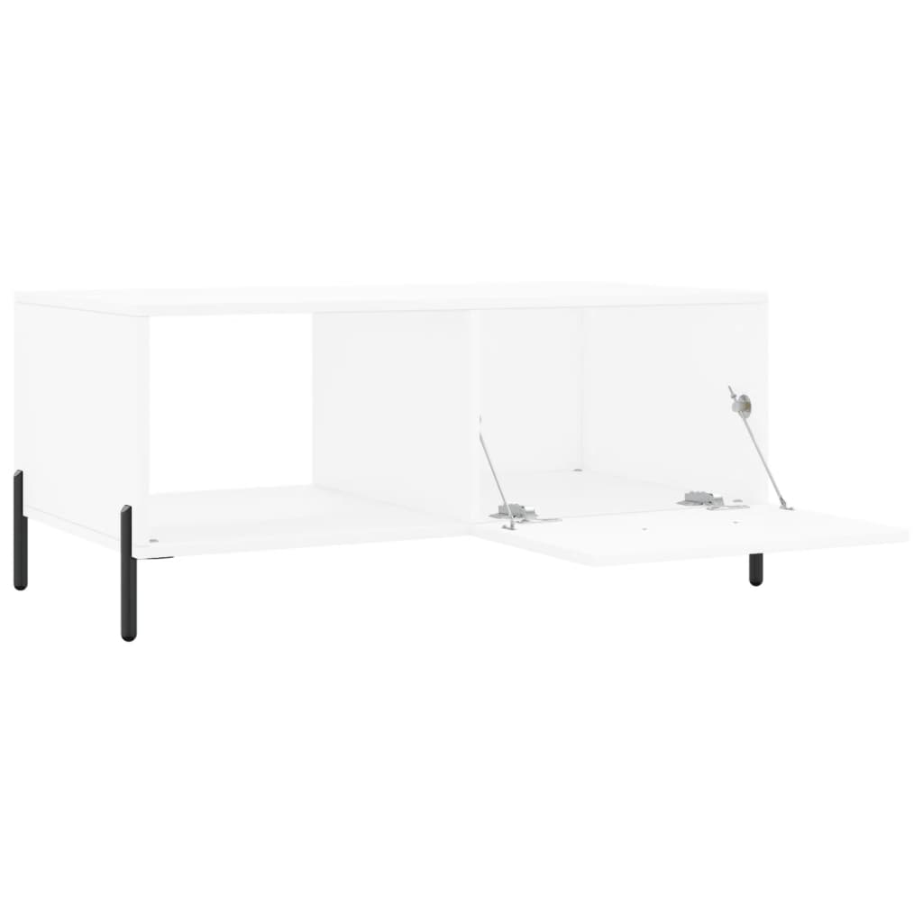 Konferenční Stolek Bílý 90 X 50 X 40 Cm Kompozitní Dřevo