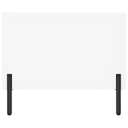 Konferenční Stolek Bílý 90 X 50 X 40 Cm Kompozitní Dřevo
