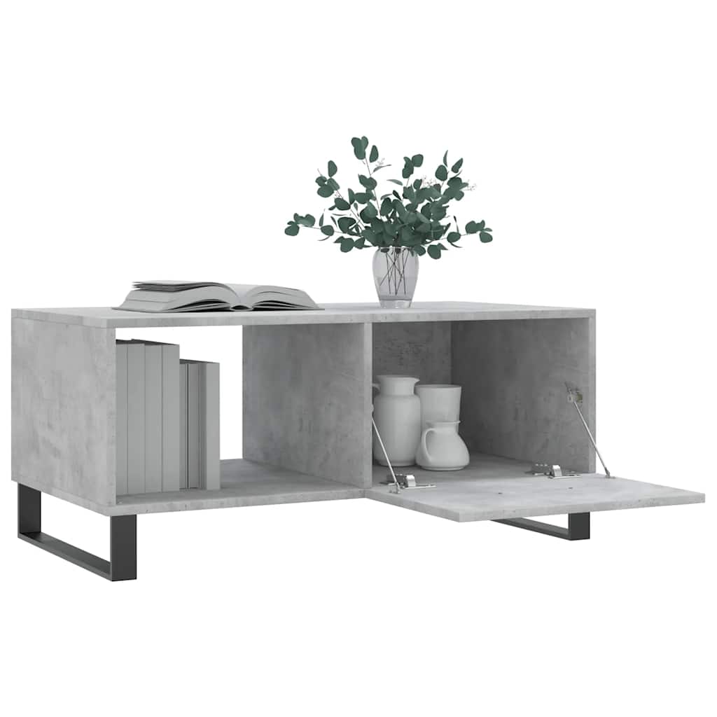 Konferenční Stolek Betonově Šedý 90X50X40 Cm Kompozitní Dřevo