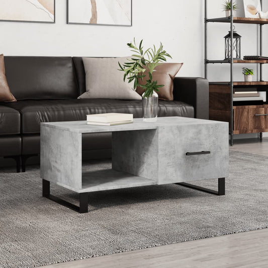 Konferenční Stolek Betonově Šedý 90X50X40 Cm Kompozitní Dřevo