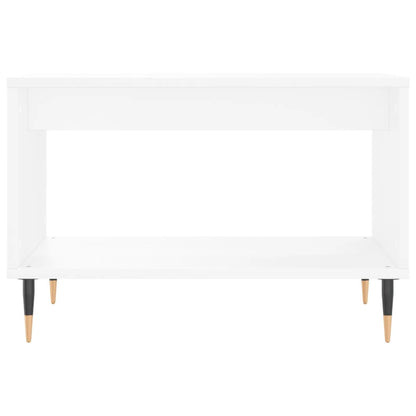 Konferenční Stolek Bílý 60 X 50 X 40 Cm Kompozitní Dřevo