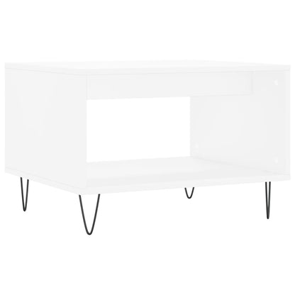 Konferenční Stolek Bílý 60 X 50 X 40 Cm Kompozitní Dřevo