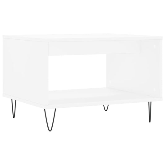 Konferenční Stolek Bílý 60 X 50 X 40 Cm Kompozitní Dřevo