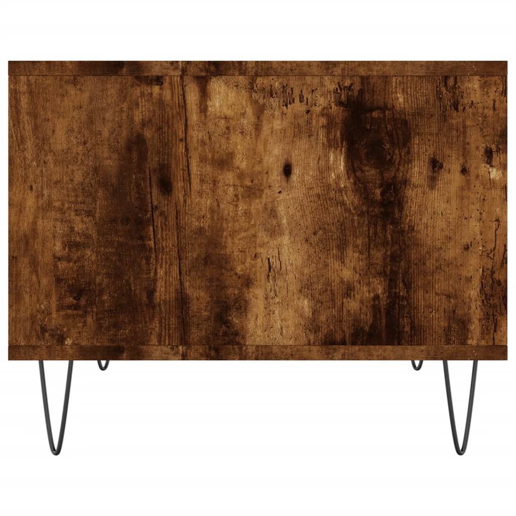 Konferenční Stolek Kouřový Dub 60 X 50 X 40 Cm Kompozitní Dřevo