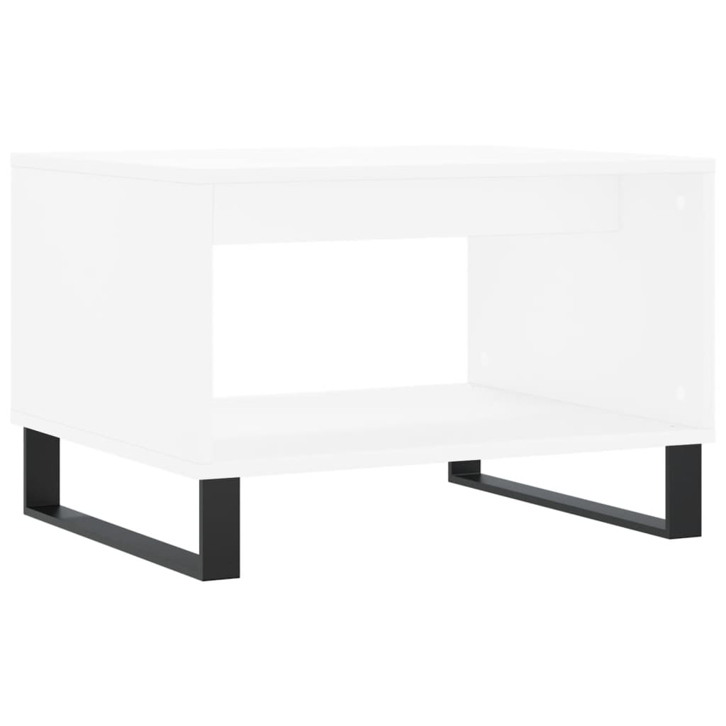 Konferenční Stolek Bílý 60 X 50 X 40 Cm Kompozitní Dřevo