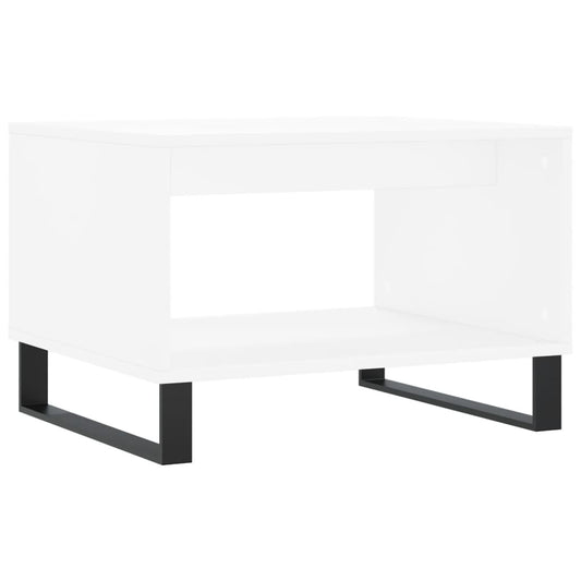Konferenční Stolek Bílý 60 X 50 X 40 Cm Kompozitní Dřevo