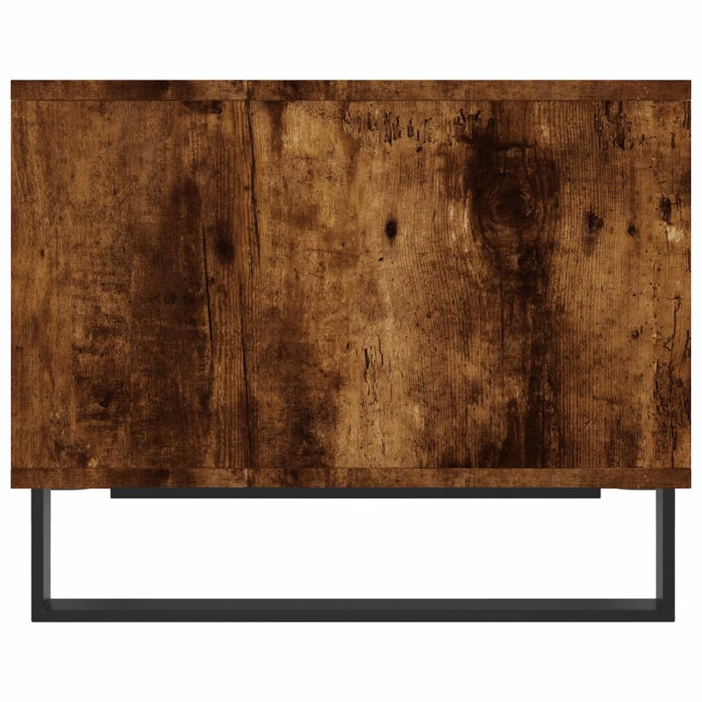 Konferenční Stolek Kouřový Dub 60 X 50 X 40 Cm Kompozitní Dřevo
