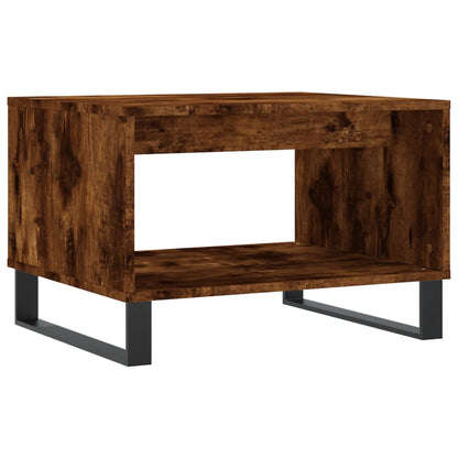 Konferenční Stolek Kouřový Dub 60 X 50 X 40 Cm Kompozitní Dřevo