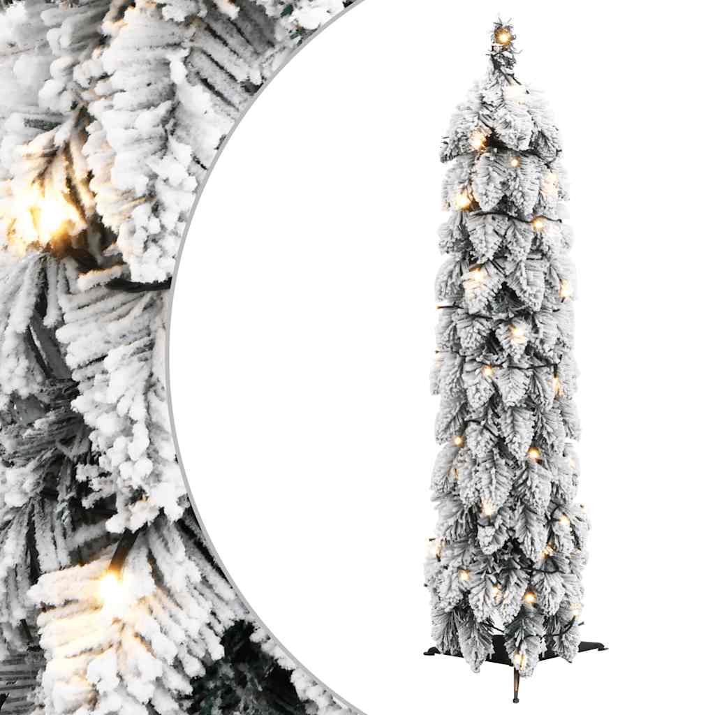 Umělý Vánoční Stromek S Led Osvětlením Zasněžený 60 Led