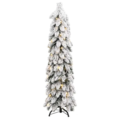 Umělý Vánoční Stromek S Led Osvětlením Zasněžený 60 Led