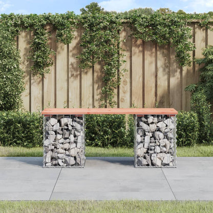 Zahradní Lavice Gabionový Design Masivní Borovice