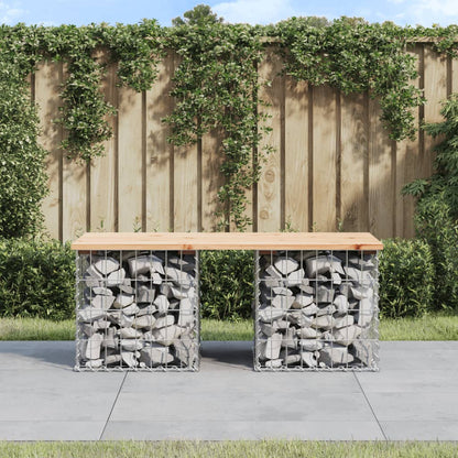 Zahradní Lavice Gabionový Design Masivní Borovice
