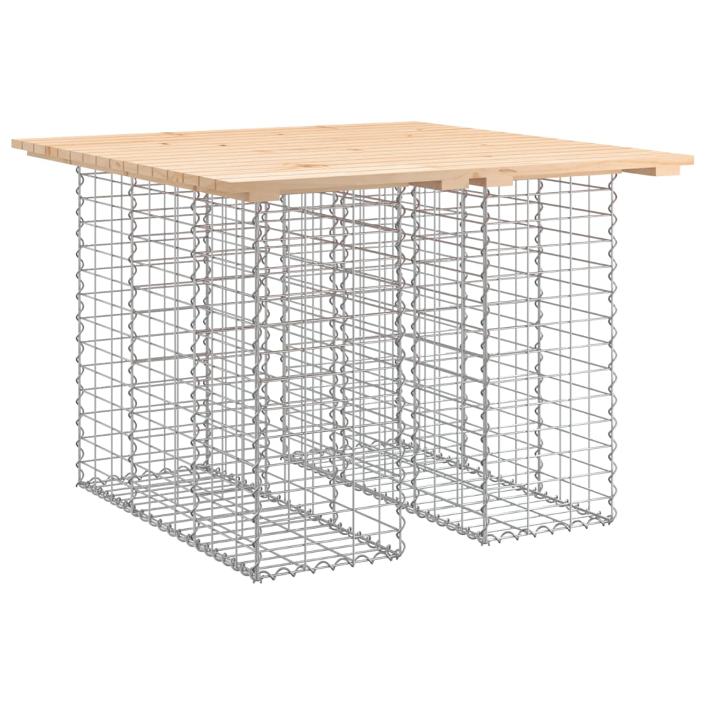 Zahradní Lavice Gabionový Design Masivní Borovice