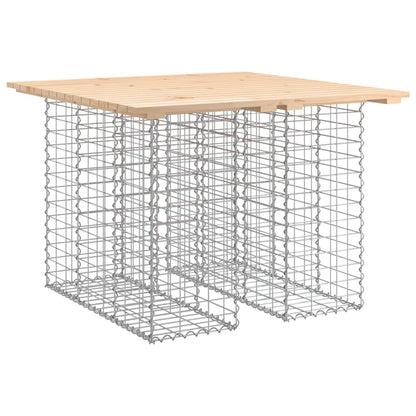 Zahradní Lavice Gabionový Design Masivní Borovice