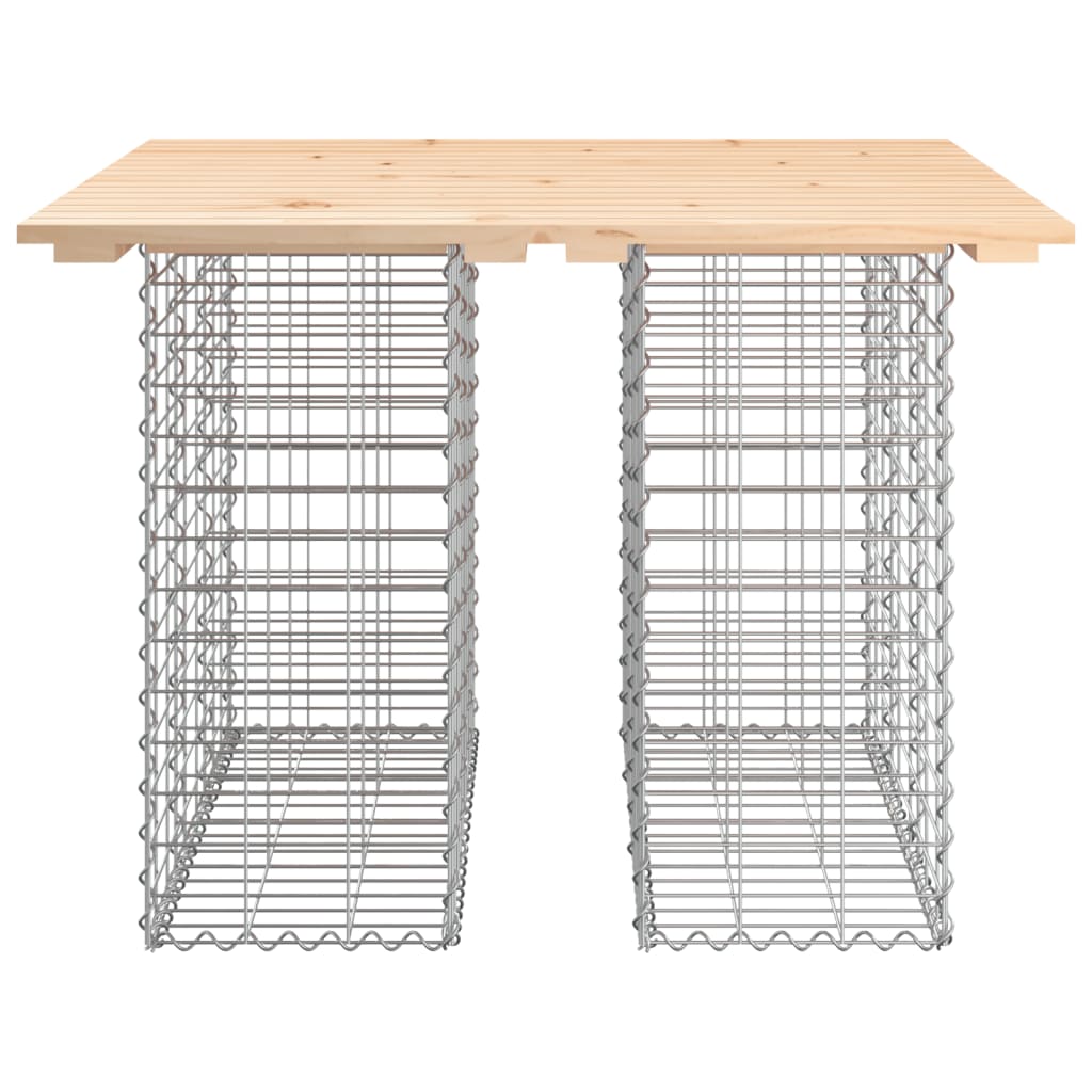 Zahradní Lavice Gabionový Design Masivní Borovice
