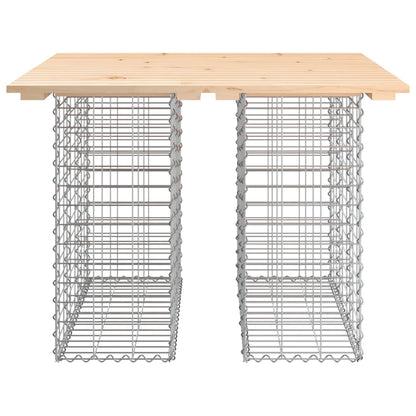 Zahradní Lavice Gabionový Design Masivní Borovice