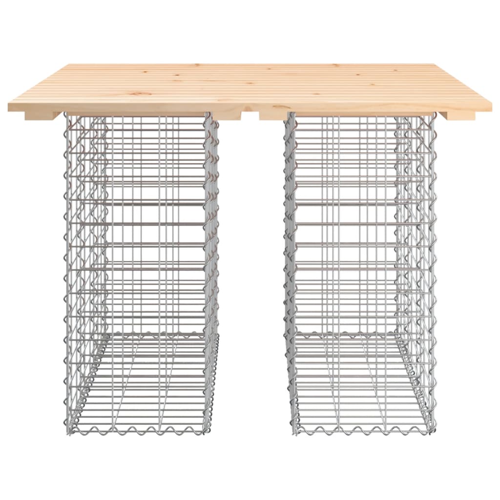 Zahradní Lavice Gabionový Design Masivní Borovice