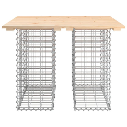 Zahradní Lavice Gabionový Design Masivní Borovice