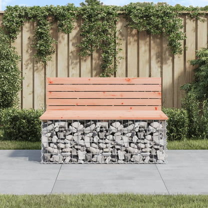 Zahradní Lavice Gabionový Design 92 X 71 X 65,5 Cm Borové Dřevo