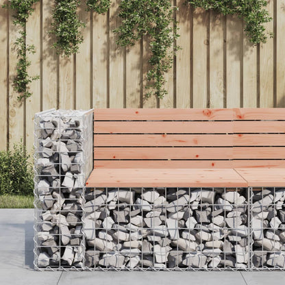 Zahradní Lavice Gabionový Design 92 X 71 X 65,5 Cm Borové Dřevo