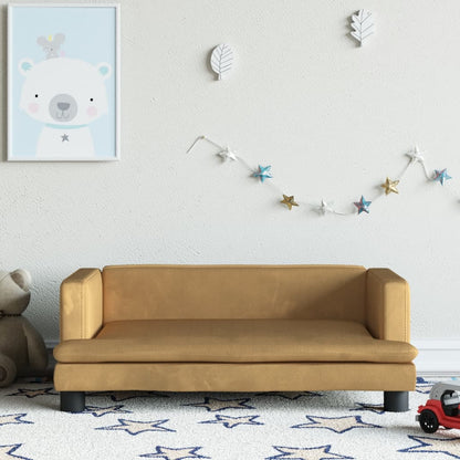 Dětská Pohovka Černá Samet