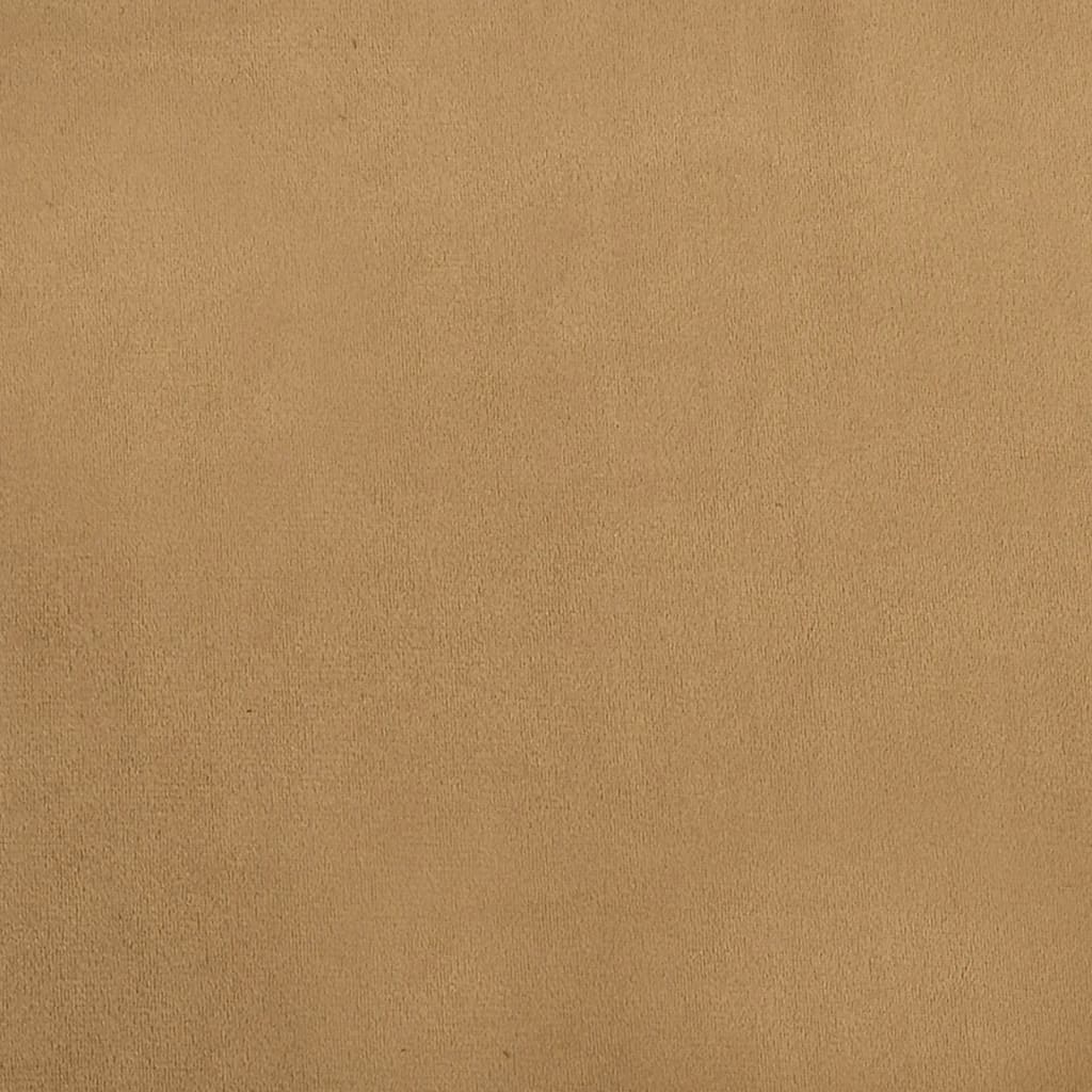 Dětská Pohovka S Podnožkou Hnědá 100 X 50 X 30 Cm Samet