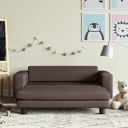 Dětská Pohovka S Podnožkou 100 X 50 X 30 Cm Umělá Kůže
