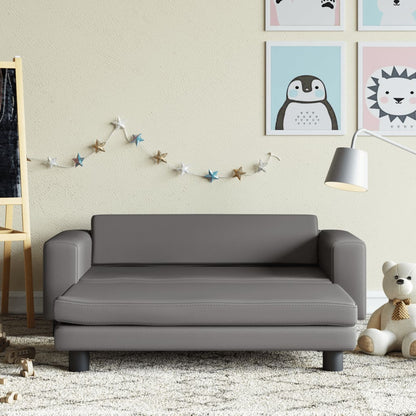 Dětská Pohovka S Podnožkou 100 X 50 X 30 Cm Umělá Kůže