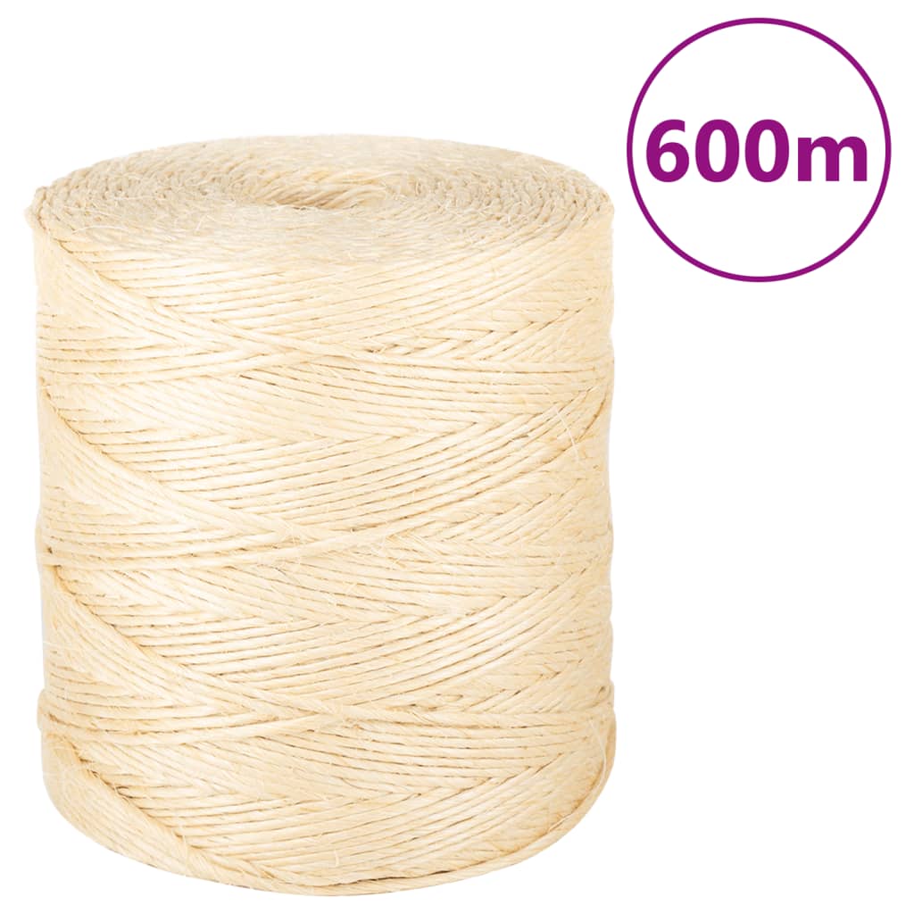 Provaz 100% Sisal 2 Mm 600 M