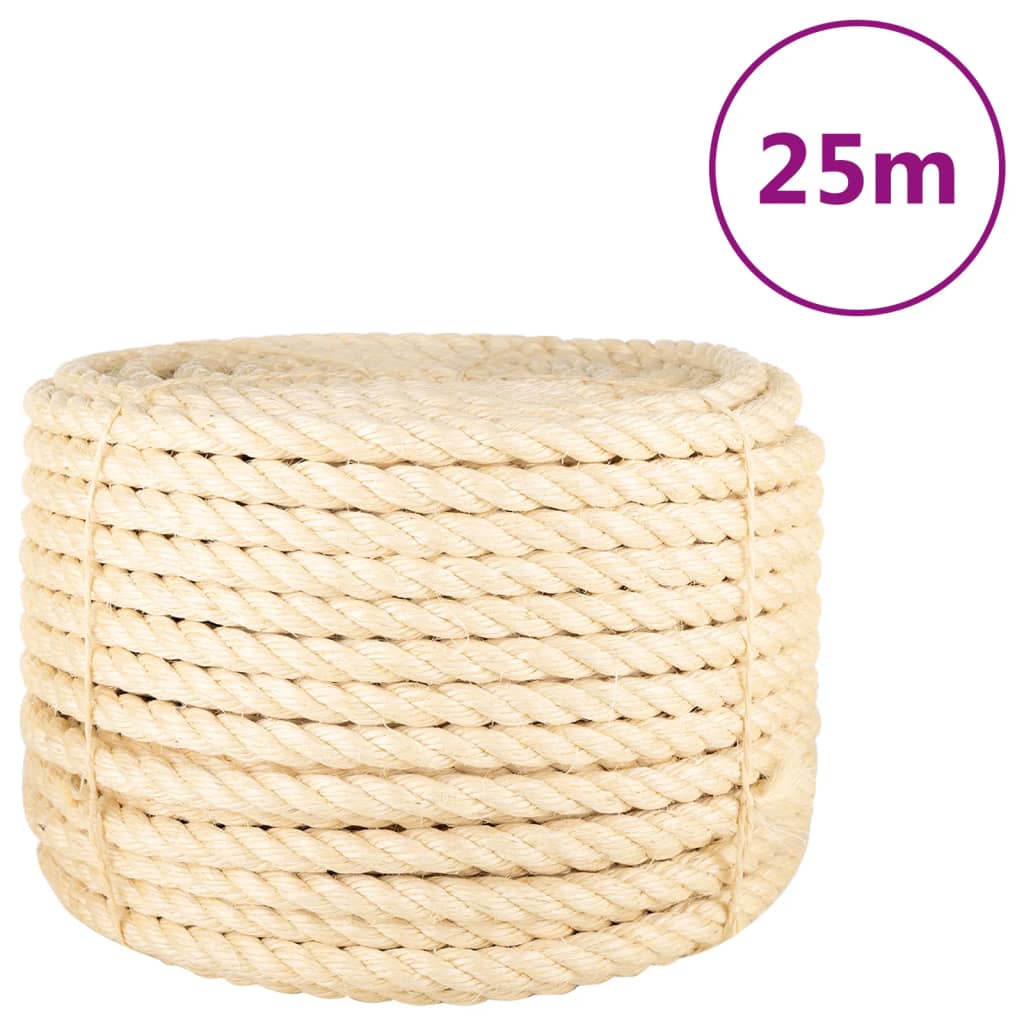 Provaz 100% Sisal 20 Mm 25 M