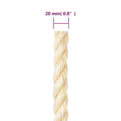 Provaz 100% Sisal 20 Mm 25 M