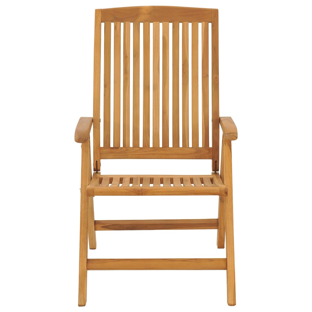 Polohovací Zahradní Židle S Poduškami 6 Ks Masivní Teak