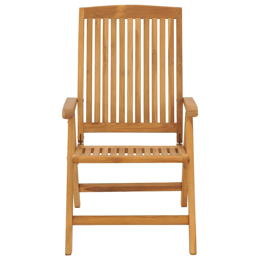 Polohovací Zahradní Židle S Poduškami 6 Ks Masivní Teak